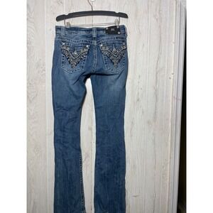 Miss Me Bootcut Embellished Boot Cut Jeans Women's 28 Y2K Western Boho